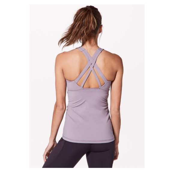 Lululemon Stash N Run Tank - Medium Support - Dusty Dawn - Picture 7 of 8